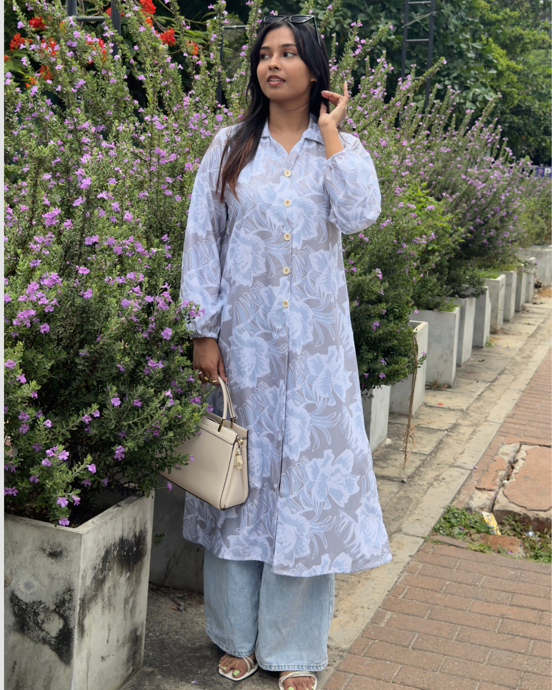 Perth Soft Bloom Long Top