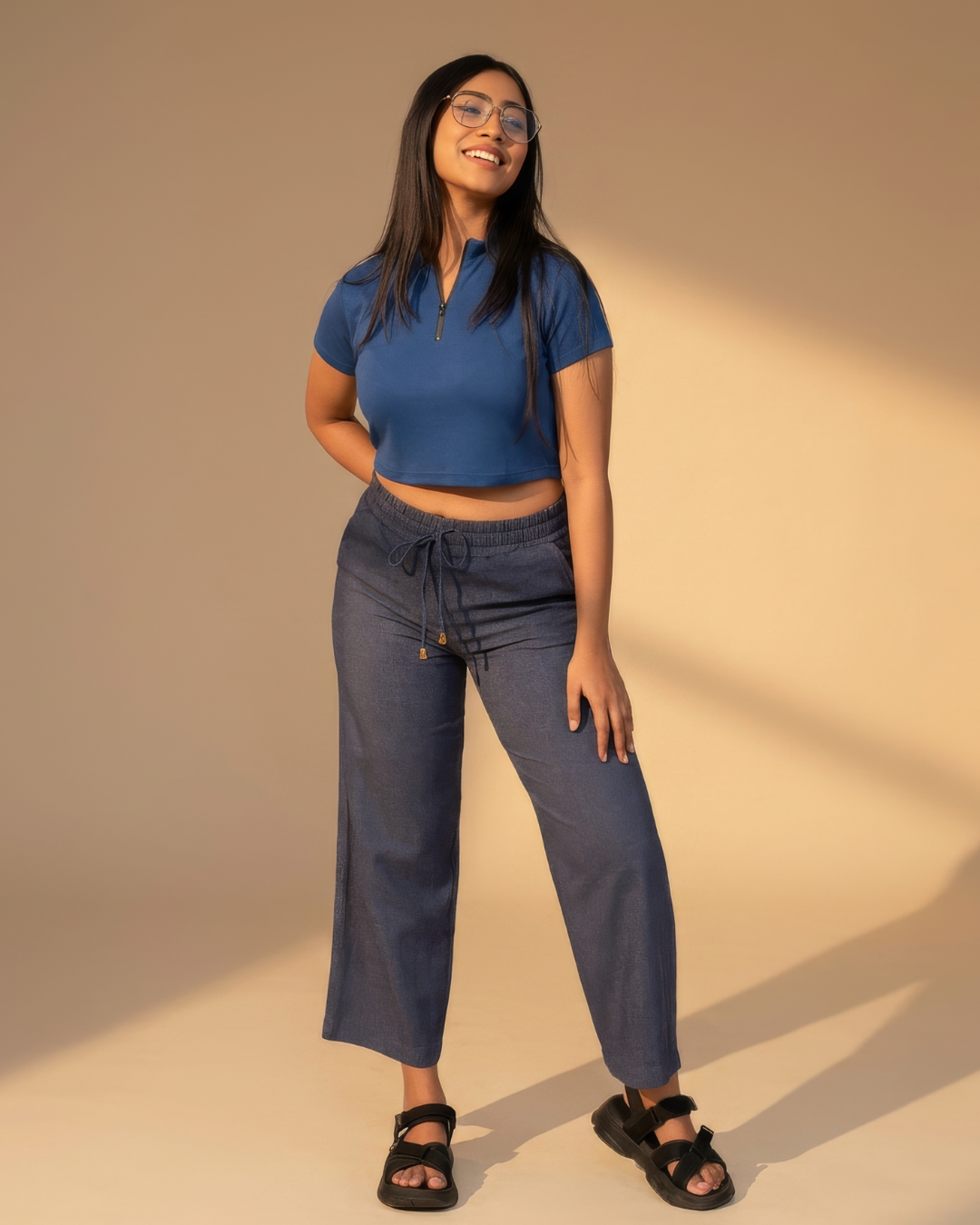 Coty Mid Rise Drawstring Casual Pants