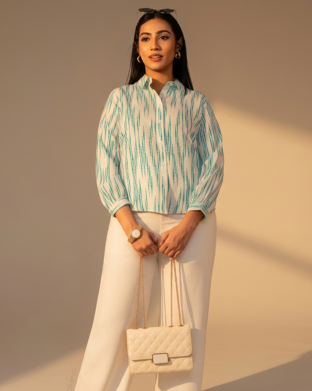 Kasmi Printed Long Sleeve Top