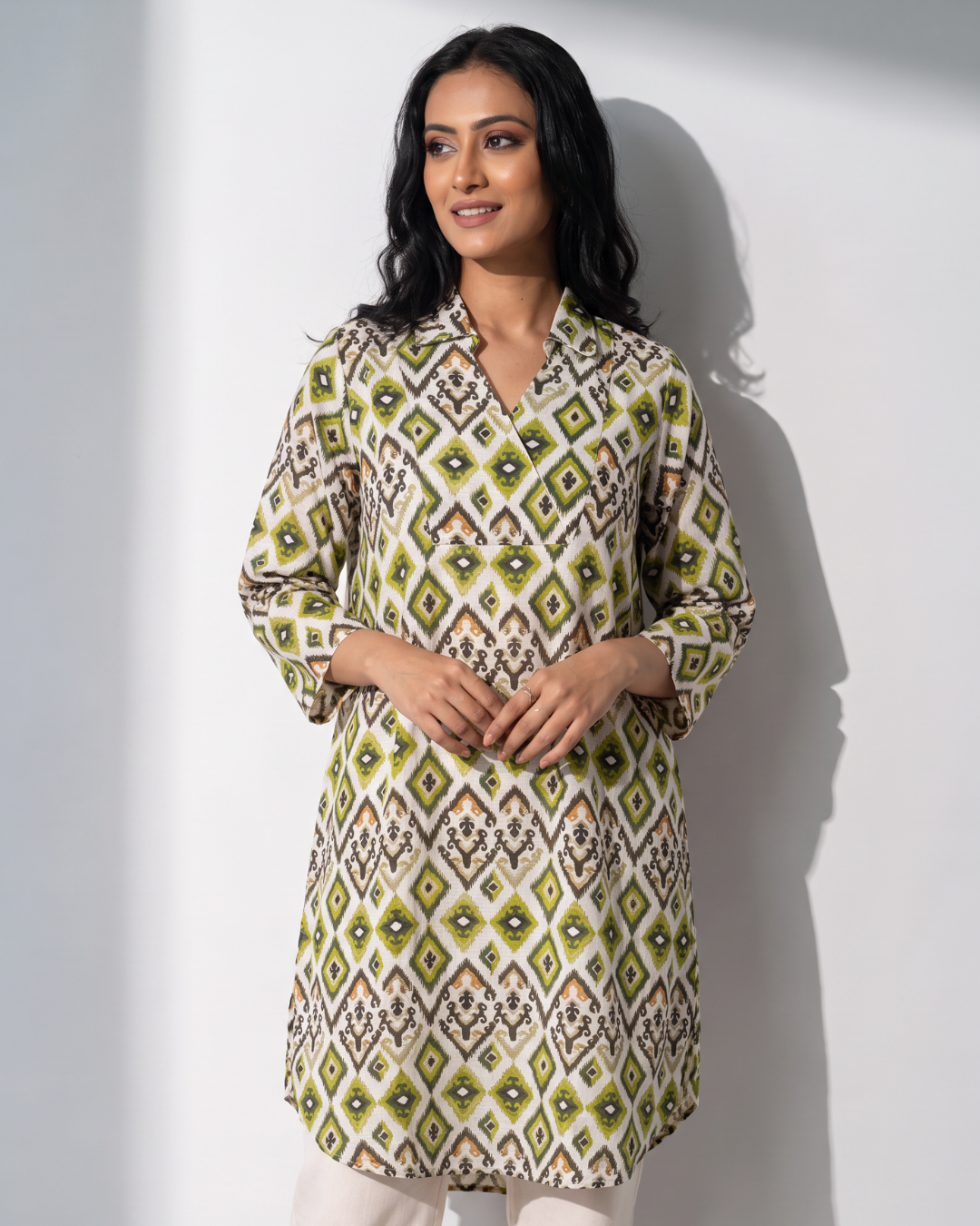 Kemp Sunset Geometry Shirt Blouse