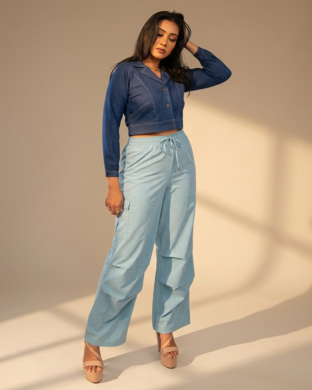 Percey Pleated Cargo Pants